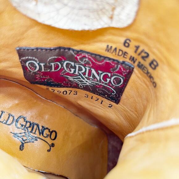 Old Gringo Galena Route 66 Women’s 6.5 Brown Cream Cactus Ankle Cowgirl Boots - Picture 13 of 13